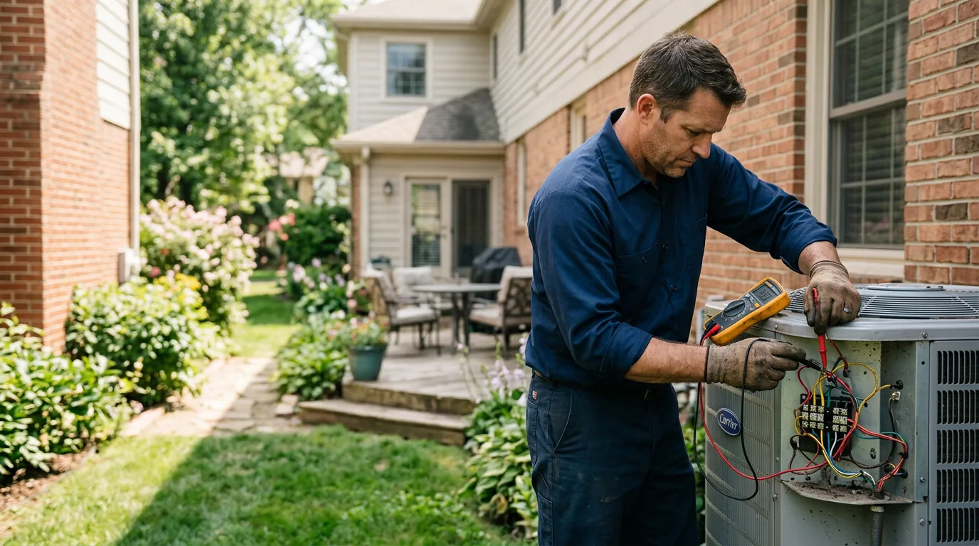 HVAC technician working near Manchester, ME